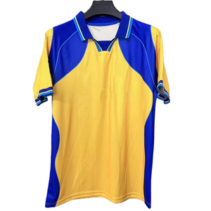 Seizoen 2000-01 Spanje Thuis Ademend Retro Snel Droogend Voetbalshirt Klassieke Kleurcombinatie Ademend Jersey voor Volwassenen - Product Image 1