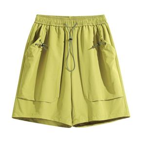 Pantalones Cortos Cargo de Punto a Cuadros Digitales para Verano, Transpirables, Ligeros, de Secado Rápido, Cómodos, Informales, para Trabajo, OEM, para Hombre - Product Image 3