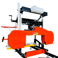 Scierie à ruban horizontale portable, machine à bois, sciage du bois avec moteur, machines à scier le bois