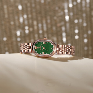 Montre-bracelet de luxe pour <span class=keywords><strong>femme</strong></span> Gohuos 7825, nouvelle collection, montre à quartz pour <span class=keywords><strong>femme</strong></span> avec diamants, montre de marque haut de gamme pour <span class=keywords><strong>femme</strong></span>, cadran ovale en acier inoxydable - Product Image 6