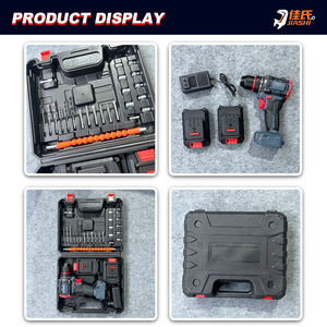 Hoogwaardige lithium-ion accu boormachine set met draagkoffer, OEM ondersteuning - Product Image 4