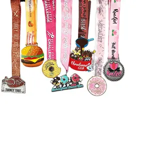 Medali maraton lari medali khusus untuk souvenir medali olahraga kustom