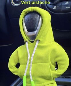 Funny Winter Warm Car <b>Gear</b> Shift <b>Knob</b> Cover Hoodie Manual Handle Anniversary Art Deco Handcrafted Cotton+Polyester Protection - Product Image 3