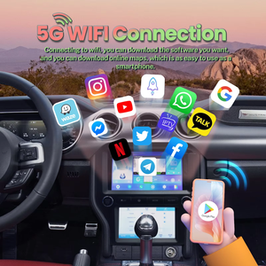 10 inch Android Car <span class=keywords><strong>GPS</strong></span> <span class=keywords><strong>navigation</strong></span> 8 core 4 + 64 gam đơn vị đứng đầu với Carplay Android tự động đa phương tiện Player cho Ford Mustang 2010-2014 - Product Image 6
