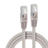 Kabel Jaringan Cat 7 UTP Ethernet Patch Cord Hitam PVC Tembaga Murni untuk Sistem Pemantauan NVR & Kamera IP