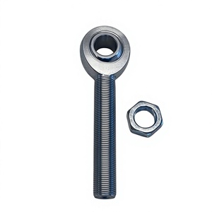 Rótula de unión Heim derecha individual con orificio de 3/4 pulgadas, 4 pulgadas de largo, vástago roscado de 3/4-16 y tuerca de seguridad |   Acabado brillante de zinc completamente roscado |   B95 - Product Image 1