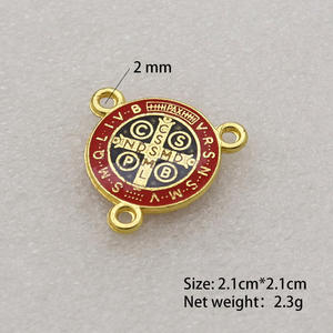 ของขวัญวันคริสต์มาส Cruz medalla de San Benito Spirit 2สีเคลือบ - Product Image 2