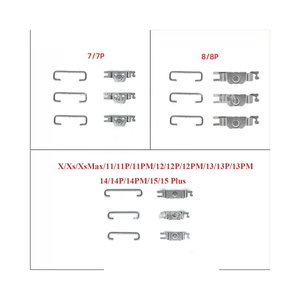 Botones internos de <span class=keywords><strong>encendido</strong></span>/apagado y volumen, soporte para tarjetas, para <span class=keywords><strong>iPhone</strong></span> 16 11 12 13 14 15 Pro Max X XR XS <span class=keywords><strong>8</strong></span> <span class=keywords><strong>Plus</strong></span>, ganchos de resorte en U - Product Image 1