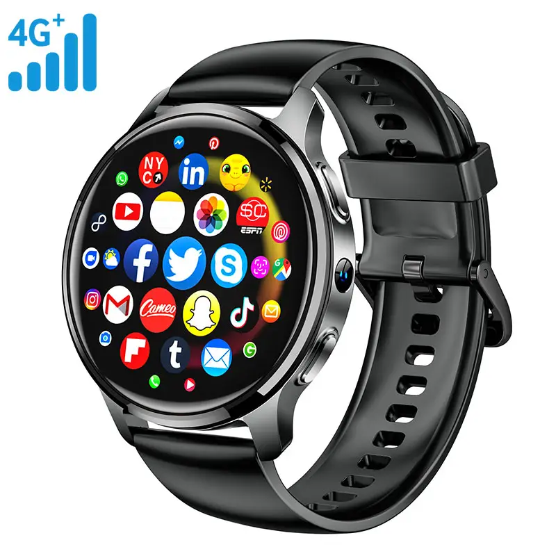 Jam tangan pintar android tahan air IP68 2024, jam tangan pintar dengan wifi dan kartu sim 4g lte VP68 pelacak gps jaringan Google play gps