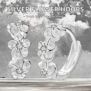 Pendientes de Plata de Ley 925 para Mujer, Aros Redondos Pequeños con Circonita, para Boda o Fiesta, Regalo para Mujer - Product Image 3