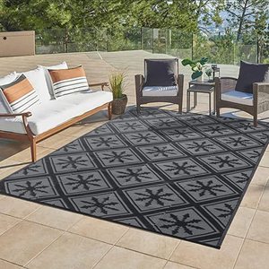 Alfombras <span class=keywords><strong>de</strong></span> plástico <span class=keywords><strong>de</strong></span> 9x12 pies <span class=keywords><strong>para</strong></span> acampar al aire libre, Alfombra <span class=keywords><strong>de</strong></span> paja impermeable Reversible, <span class=keywords><strong>para</strong></span> Patios, <span class=keywords><strong>suelo</strong></span> grande y alfombra - Product Image 6