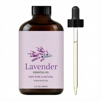 Huile Essentielle de Lavande, Benjoin et Myrrhe Wenyuan 4 Fl Oz, 100% Pure et Naturelle, Distillée à la Vapeur, pour Diffuseur, Aromathérapie, Massage Corporel et Bougies