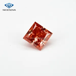Nice Nova Lab made diamante sintético costo crecido Corporación Pink VS1 Princess Cut Loose 1,5 Carat CVD Loose