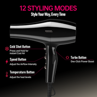 Sèche-cheveux professionnel FirePhoenix 6200 Max Pro avec logo personnalisé OEM ODM, moteur BLDC haute puissance 3000W, séchage rapide, pour salon et usage domestique