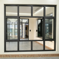 Grille de fenêtre coulissante KOJOON, design de grille de fenêtre pour vitres coulissantes, grille de fenêtre en aluminium de luxe pour fenêtres coulissantes