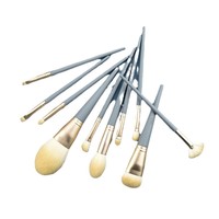 Ensemble de 10 pinceaux à maquillage pour les yeux Blue Bridge modèle 023, cosmétiques, fibres synthétiques super douces, manche en plastique, nouveaux outils de beauté pour la peinture