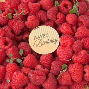 แผ่นอะคริลิคตกแต่งเค้กวันเกิดลายน้ำผึ้งและหวานๆ รูปทรงกลม สำหรับตกแต่งงานวันเกิด - Product Image 5