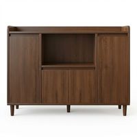 Meistverkaufter Beistellschrank mit Offenen Ablagefächern, Großes Fassungsvermögen Umweltfreundliches Design für Esszimmer & Wohnzimmer