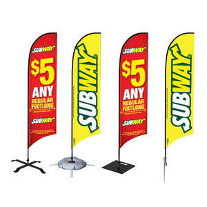 Bannière publicitaire de <span class=keywords><strong>vol</strong></span> personnalisée imprimée par sublimation numérique, bannière en forme de larme, drapeau de plage - Product Image 1