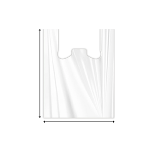 Bolsa de Plástico Blanca Económica LOCO, tamaño 15x30, resistente y práctica, perfecta para el embalaje diario con calidad asequible - Product Image 2