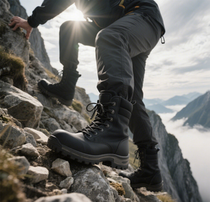 รองเท้าเซฟตี้หนังไมโครไฟเบอร์ที่มีความสามารถในการซึมผ่านของไอน้ำและ20345 ISO วัสดุ PU - Product Image 6