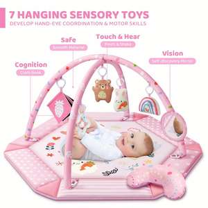 Jouets d'exploration sensorielle et de développement des compétences motrices, tapis d'éveil pour bébé - Product Image 1