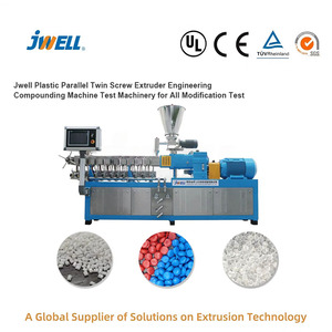 Jwell PP PE PVC PLC paralle máy đùn dòng hạt đôi vít <span class=keywords><strong>masterbatch</strong></span> nhựa hợp chất đùn - Product Image 3