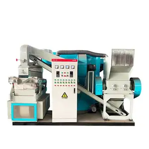 Hiệu suất cao dây đồng Tước Máy Nghiền máy đồng granulator phế liệu cáp đồng granulator Máy tái chế