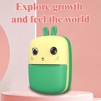 Appareil photo instantané pour enfants avec écran IPS de 2,4 pouces, 1080P, imprimante thermique, double objectif, jouet vidéo pour enfants, cadeau d'anniversaire pour garçon et fille