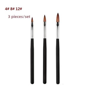 3D Crystal Carving Nail Art Brush Set Plastic Handle Flower Painting Phototherapy <b>Pen</b> Manicure Tool - Product Image 3