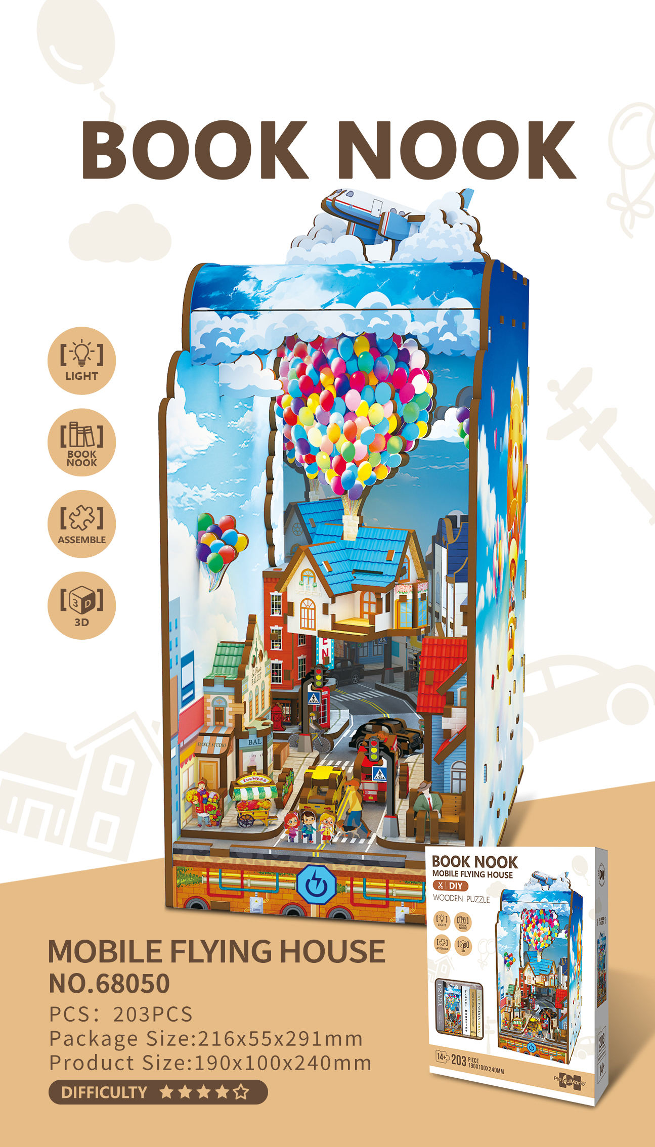 Maison volante mobile