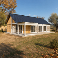 Casa Prefabricada Modular con Estructura de Acero Personalizada para Casas Prefabricadas de 3 Habitaciones con Paneles de Pared Aislados
