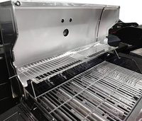 Grille de cuisson robuste en acier inoxydable pour barbecue, résistante à la rouille, pour camping, fumoir et foyer extérieur