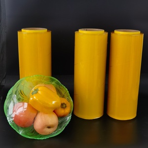 Supermercado Uso Carne Vegetal Mantener Fresco PVC Película de envoltura de plástico Embalaje de alimentos PVC Película adhesiva - Product Image 3