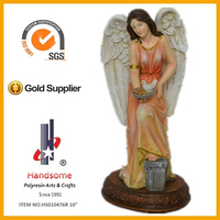 Petite statuette d'ange en polyrésine 3D personnalisable de 12 pouces Produit artisanal en résine avec statue d'ange en résine 3D