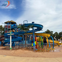 Diseño de Parque Acuático Comercial al Aire Libre, Equipo de Juegos para Parque Acuático, Tobogán Acuático para Piscina en Venta