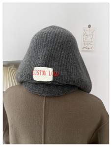 <span class=keywords><strong>Bufanda</strong></span> de invierno de Cachemira de lana suave para mujer, sombrero de punto de Pashmina bordado de alta calidad, bufandas <span class=keywords><strong>con</strong></span> <span class=keywords><strong>capucha</strong></span>, regalo de uso diario impreso - Product Image 2