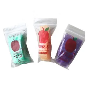 mini plastic food grade transparent ziplock plastic bags