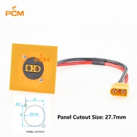 Câble d'extension D-Type XT90 Femelle vers Mâle à montage sur panneau 10AWG pour équipement de stockage d'énergie et équipement de charge de batteries industrielles
