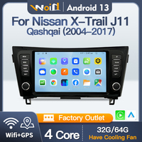 STWEI 9 pouces sans fil CarPlay Auto Radio pour Nissan Qashqai J11 X-Trail 3 T32 2014-2017 voiture lecteur multimédia GPS 2din stéréo DSP