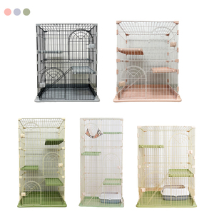 <span class=keywords><strong>Cage</strong></span> de luxe pour chat solide multicouche conception amovible grand espace mousqueton fixation forte Durable <span class=keywords><strong>Cage</strong></span> pour animaux de compagnie sécurité porte serrure boîte - Product Image 6