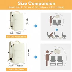 Mochila de Senderismo para Mujer <span class=keywords><strong>40x25x20</strong></span> con Compartimento Independiente para Zapatos 180 °   Bolsa de Trabajo de 40l con Diseño Abierto para Llevar Equipaje - Product Image 4