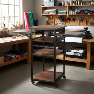 Mesa de Prensa de Calor Móvil de 4 Niveles con Estación de Carga, Soporte Portátil para Máquina D0100HRSCH2 - Product Image 2