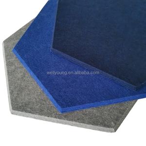 Déflecteur de plafond acoustique décoratif Akustik 3D personnalisé panneau PET hexagone en fibre de polyester <span class=keywords><strong>pour</strong></span> <span class=keywords><strong>studio</strong></span> domestique et stade - Product Image 5
