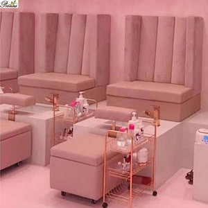 Fauteuil de <span class=keywords><strong>Salon</strong></span> de manucure, équipement moderne, 1 place, chaise simple pour pédicure et Spa - Product Image 5