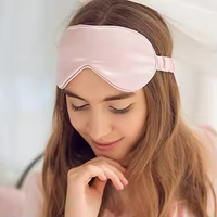 Lot de 3 Masques de Sommeil en Satin de Soie avec Bandeau de Nuit et Chouchous en Satin pour Femmes