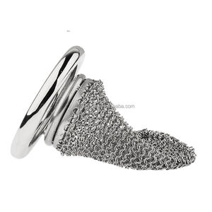 Jaula <span class=keywords><strong>de</strong></span> <span class=keywords><strong>castidad</strong></span> Chainmail, venta al por mayor, jaula <span class=keywords><strong>de</strong></span> <span class=keywords><strong>castidad</strong></span> <span class=keywords><strong>de</strong></span> malla mental <span class=keywords><strong>de</strong></span> acero inoxidable plateado <span class=keywords><strong>para</strong></span> <span class=keywords><strong>hombres</strong></span> - Product Image 6