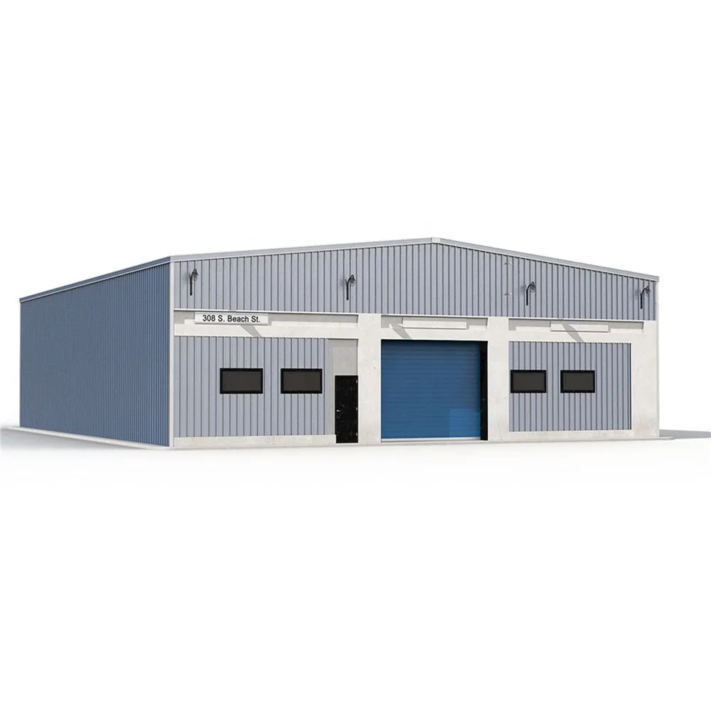 2023 Gable Frame Light Metal Building Prefabricated Industrial Steel Structure Warehouse Steel Workshop Q235 welded Steel CN LIA