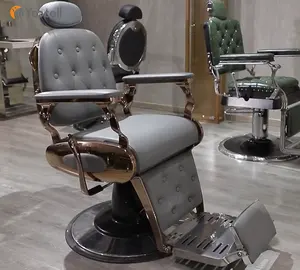 Yoocell stainless steel frame salon furniture heavy duty all purpose barber chair vintage barber chairs prices for sale