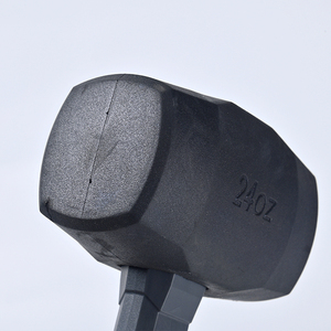 Gummi-Sledgehammer Nagelhammer mit Glasfasergriff Hochleistungs-Texturierter Griff Quadratische Schlagfläche für Keramikfliesen OEM - Product Image 5